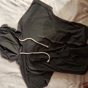 Dark Grey hooded t-shirt